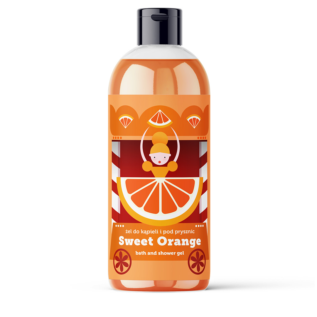 Sweet Orange żel do kąpieli i pod prysznic, 500 ml